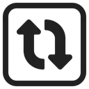 Free Vertical Arrows High Icon