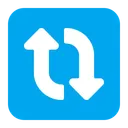 Free Vertical Arrows Flat Icon