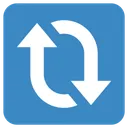 Free Clockwise Vertical Arrows Icon