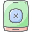 Free Mobile Cross Cancel Sign Awesome Lineal Icon Icon