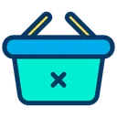Free Basket Cancel Cancel Shopping Icon