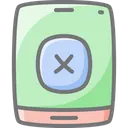 Free Mobile Cross Cancel Sign Awesome Lineal Icon Icon
