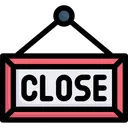 Free Close Sign Close Board Close Tag Icône