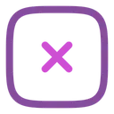 Free Close Square Close Cross Icon