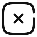 Free Close Square Icon