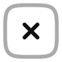 Free Close Square Close Cross Icon