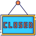 Free Sign Store Closed Icon