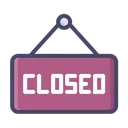 Free Closed signboard  Icon