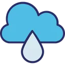Free Cloud Cloud Drop Drop Icon