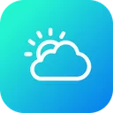 Free Cloud Sun Weather Icon