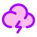 Free Cloud-angled-zap  Icon