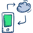 Free Cloud Connection Mobile Icon