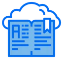 Free Book Cloud Readding Icon