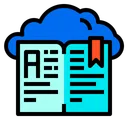 Free Book Cloud Readding Icon