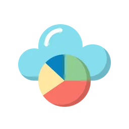 Free Cloud Chart  Icon