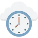 Free Cloud Clock  Icon