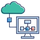 Free Cloud Computing Cloud Data Cloud Services Icon