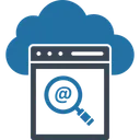 Free Cloud Computing Cloud Exploration Cloud Searching Icon