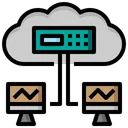Free Cloud Server Data Icon
