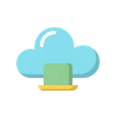 Free Notebook Laptop Cloud Icon