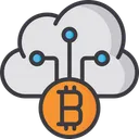 Free Cloud Currency Cloud Computing Blockchain Icon