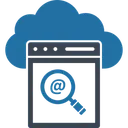 Free Cloud Computing Cloud Exploration Cloud Searching Icon