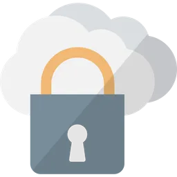 Free Cloud computing security  Icon