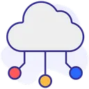 Free Cloud Connecting Cloud Network Icon