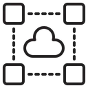Free Cloud Data Cloud Connection Cloud Network Icon