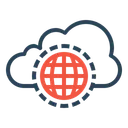 Free Cloud Data Safe Icon