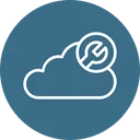 Free Cloud Data Server Icon