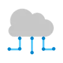 Free Cloud Data Sharing Icon