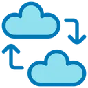 Free Cloud data transfer  Icon