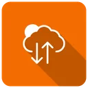 Free Cloud Herunterladen Hochladen Symbol