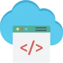 Free Cloud Coding Cloud Computing Cloud Html Icon