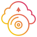 Free Disk Cloud Data Icon