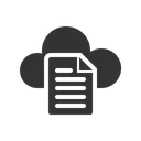 Free Cloud Document  Icon