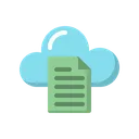 Free Cloud Document  Icon