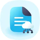 Free Cloud document  Icon