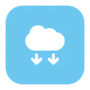 Free Cloud Download  Icon