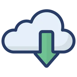 Free Cloud Download  Icon