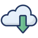 Free Cloud Download  Icon