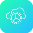 Free Cloud Data Optimization Icon