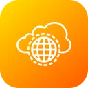 Free Cloud Data Safe Icon