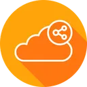 Free Cloud Data Server Icon