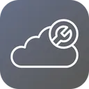 Free Cloud Data Server Icon