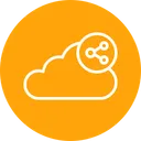 Free Cloud Data Server Icon