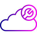 Free Cloud Data Server Icon