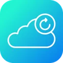 Free Cloud Data Storage Icon