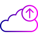 Free Cloud Data Uploading Icon